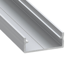 Profil aluminowy LED DUAL nawierzchniowy na dwie taśmy - srebrny anodowany 202cm